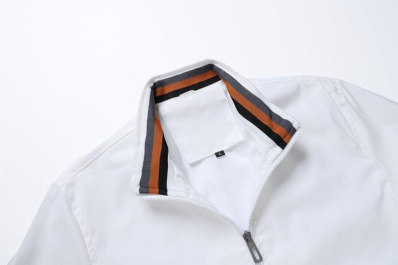 Classic Fashion Men’s Windbreaker Jackets Casual Jacket Men Outdoor Sports Spring Autumn Solid Color Jacket Stylish Jackets Men Jacket Lightweight Casual Slim Fit Jacket