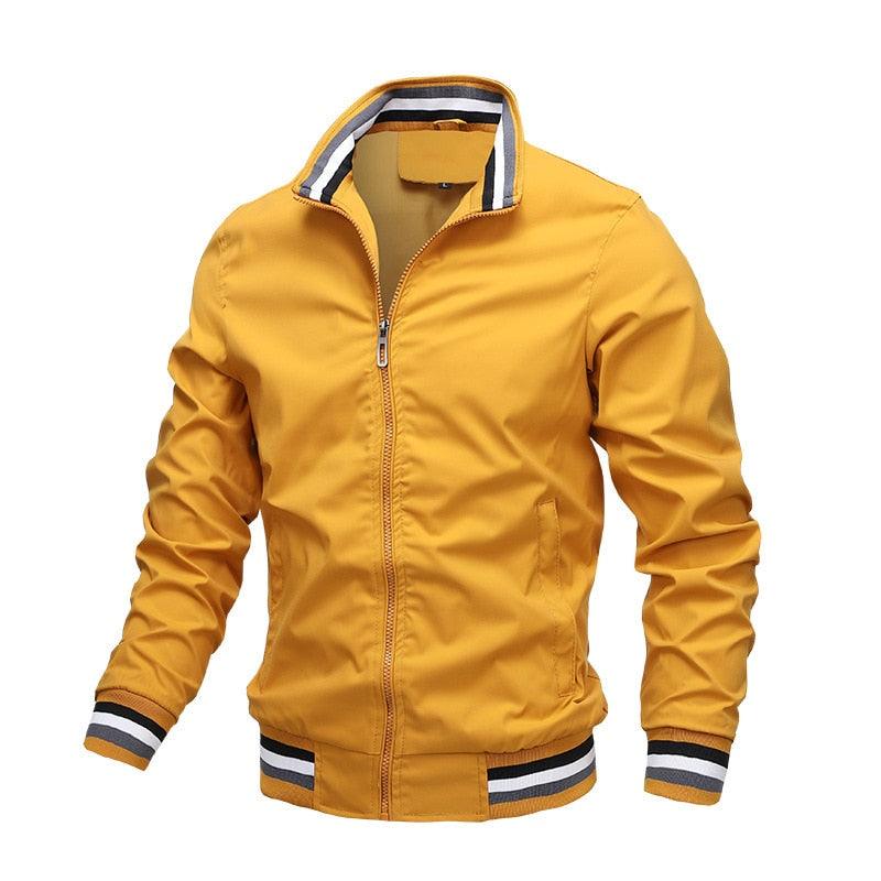 Classic Fashion Men’s Windbreaker Jackets Casual Jacket Men Outdoor Sports Spring Autumn Solid Color Jacket Stylish Jackets Men Jacket Lightweight Casual Slim Fit Jacket