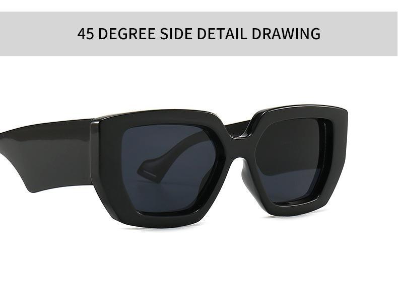 Classic Frames Style New Vintage Fashion Square Sunglasses For Men & Women Famous Luxury Design Big Frame Gradient SunGlasses For Female