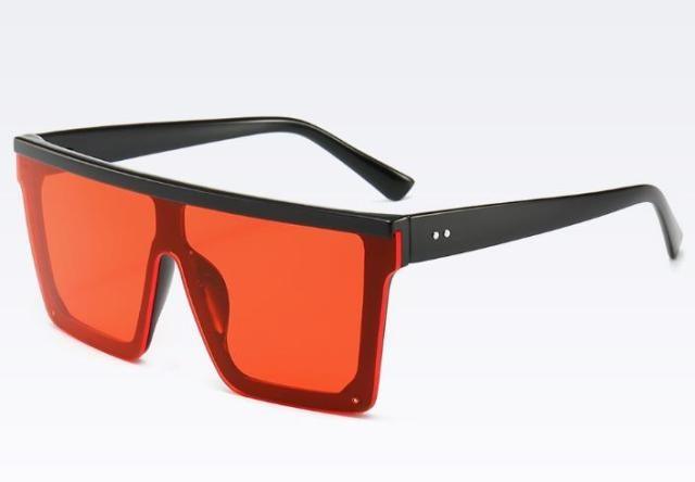 Classic Male Big Black Sunglasses For Men & Women New Fashionable Design New Mirror Pink Square  Oversize Square Sunglasses for Women Men