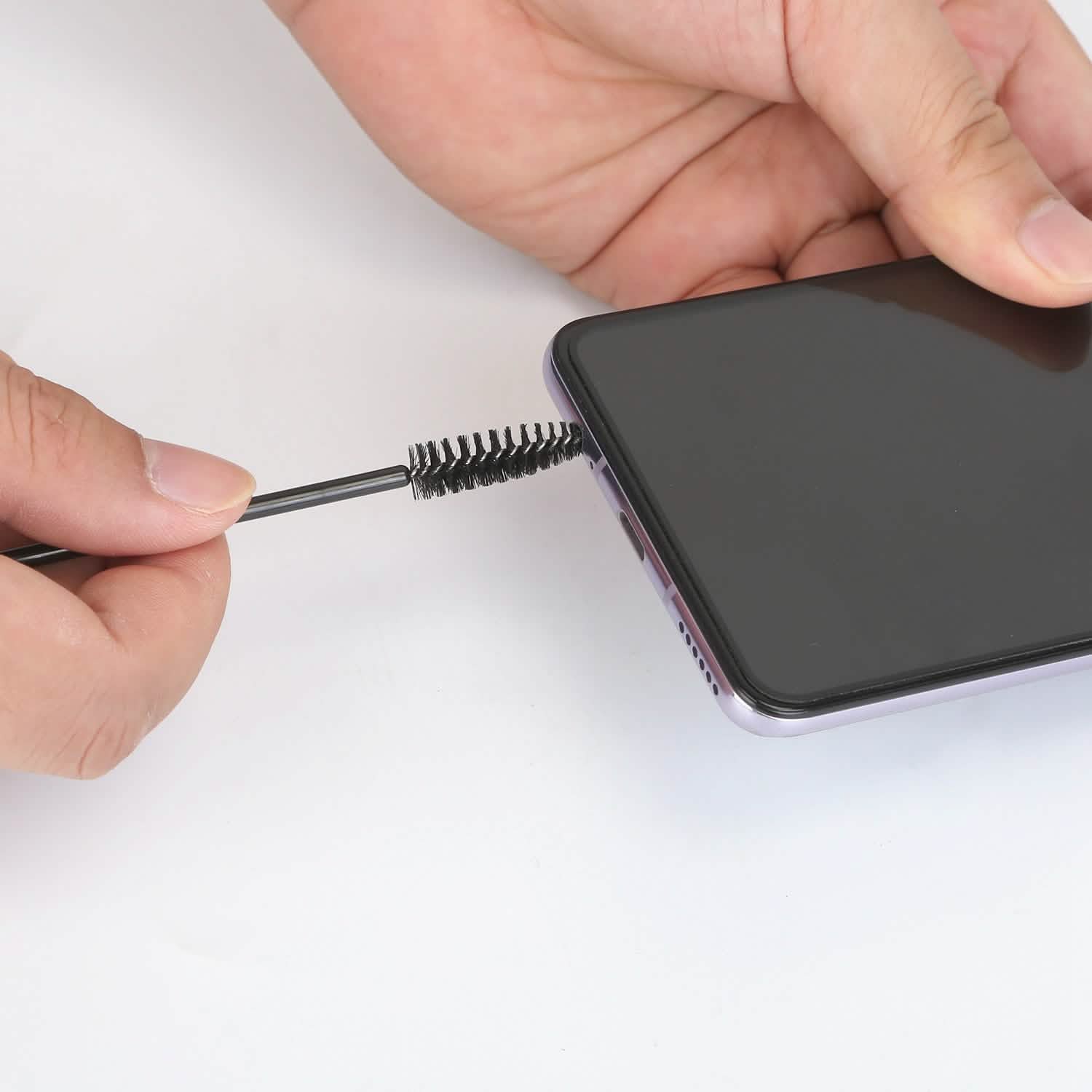 Cleaning Kit For Airpods, Charging Case, Camera, Phone Cleaner Pen Long and Short Fluff Brush