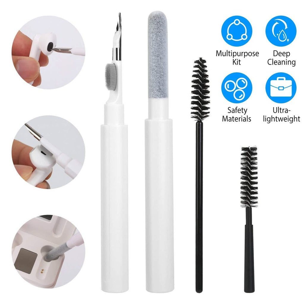 Cleaning Kit For Airpods, Charging Case, Camera, Phone Cleaner Pen Long and Short Fluff Brush