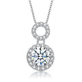 Clear Round Pendant Necklace