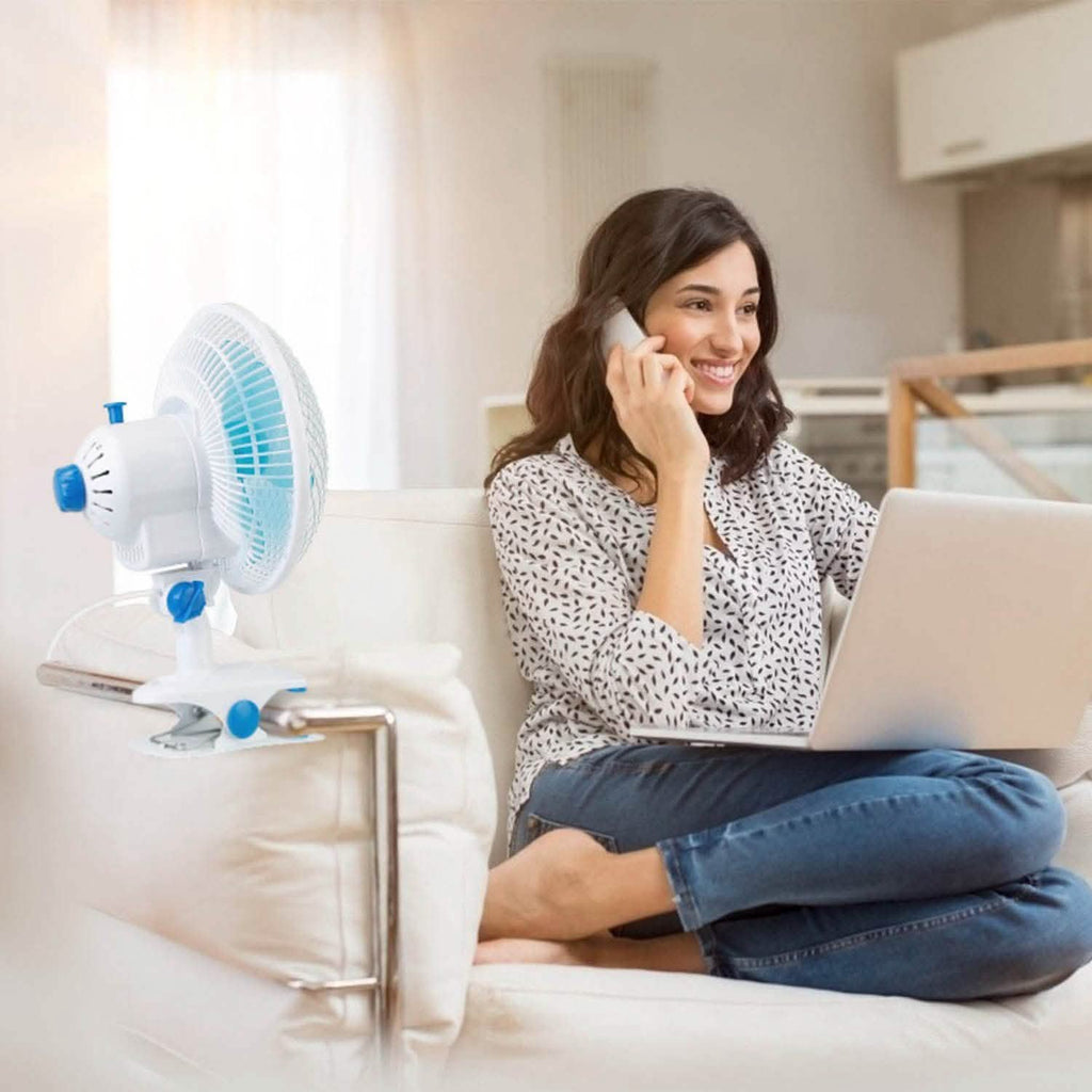 Clip-On 2 Speeds Quiet Clamp Fan