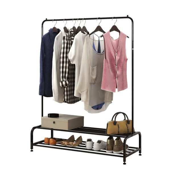 Clothing Garment Rack with Shelves