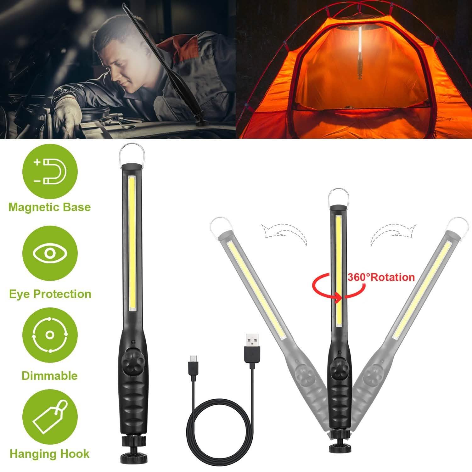 COB Work Light IPX4 Handheld Emergency LED Lamp