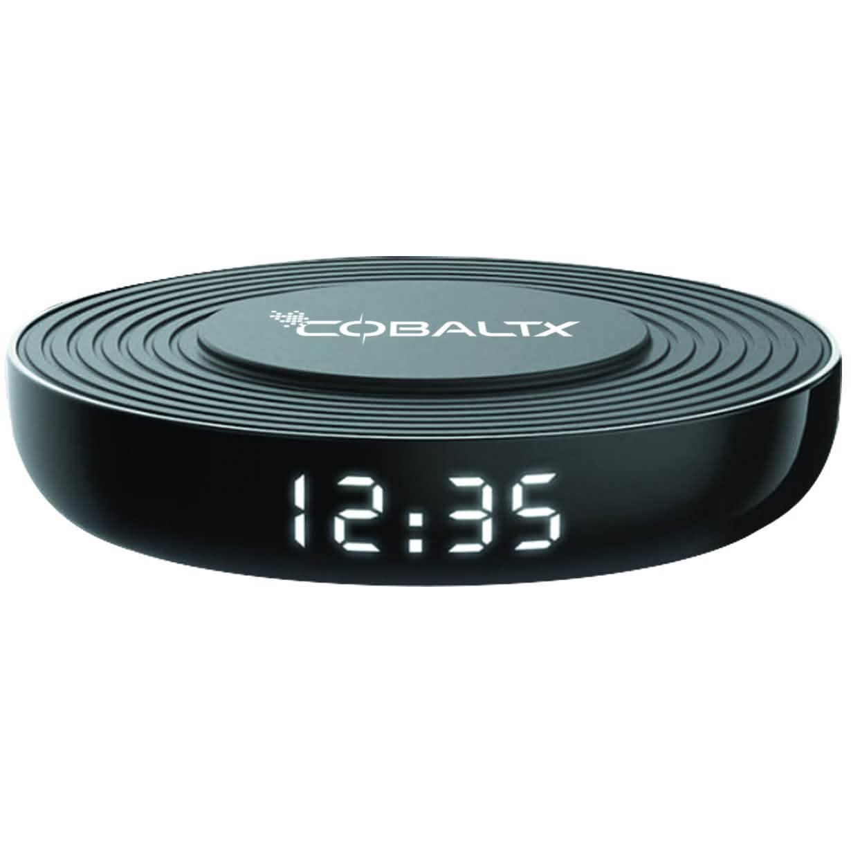 CobaltX Qi Certified Wireless Charging Pad With Digital Clock