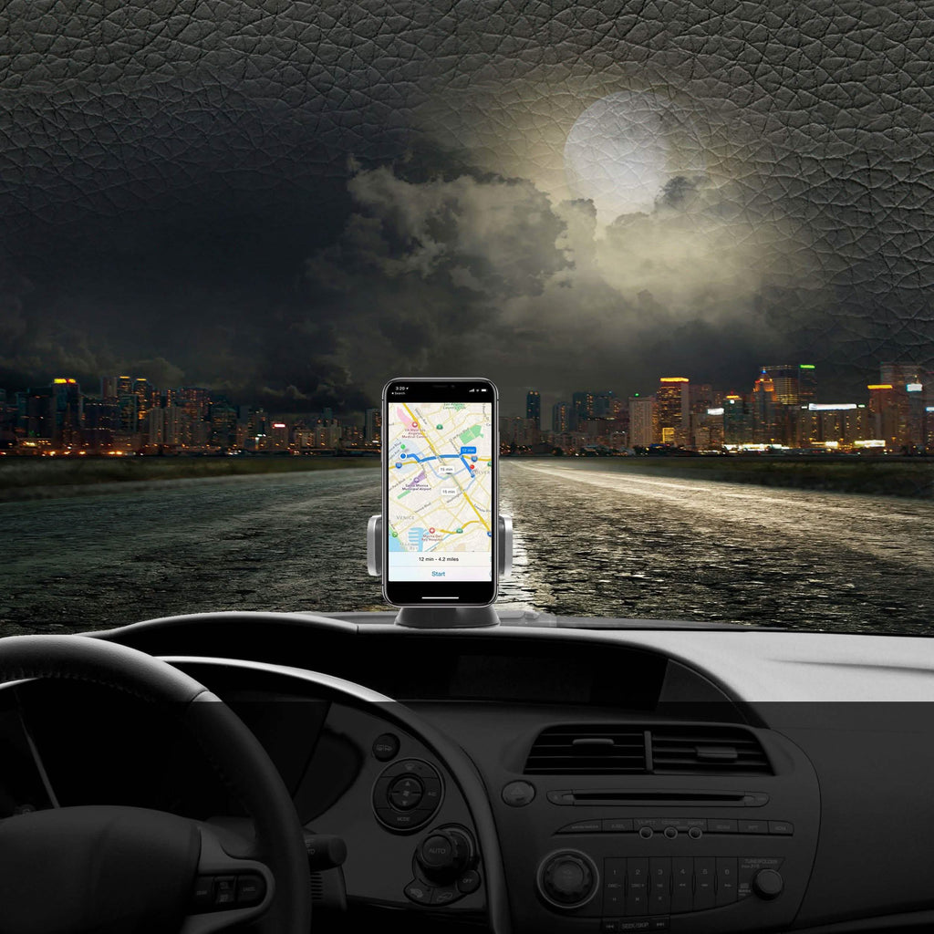 CobaltX Universal Windshield and Dash Mount With Leather Accent