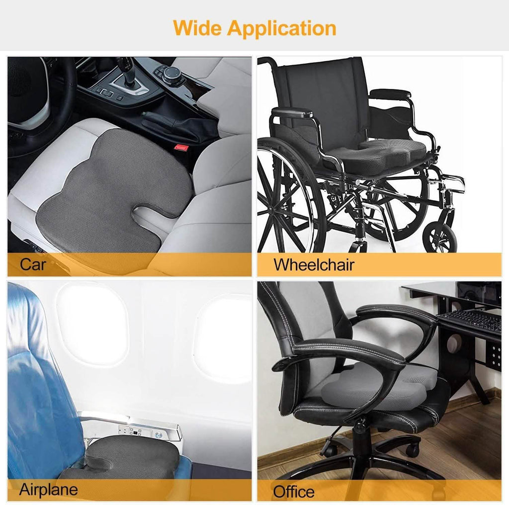 Coccyx Orthopedic Memory Foam Seat Cushion