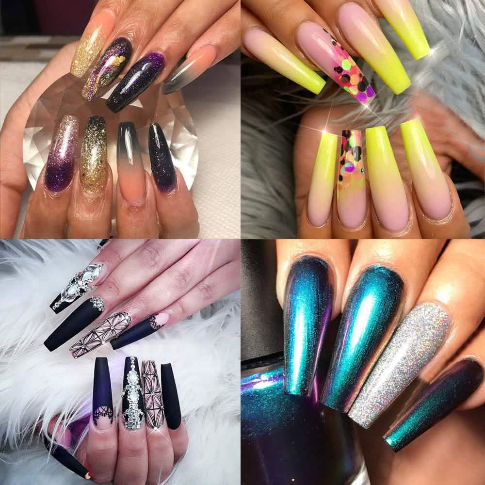 Coffin Long Fake Nails
