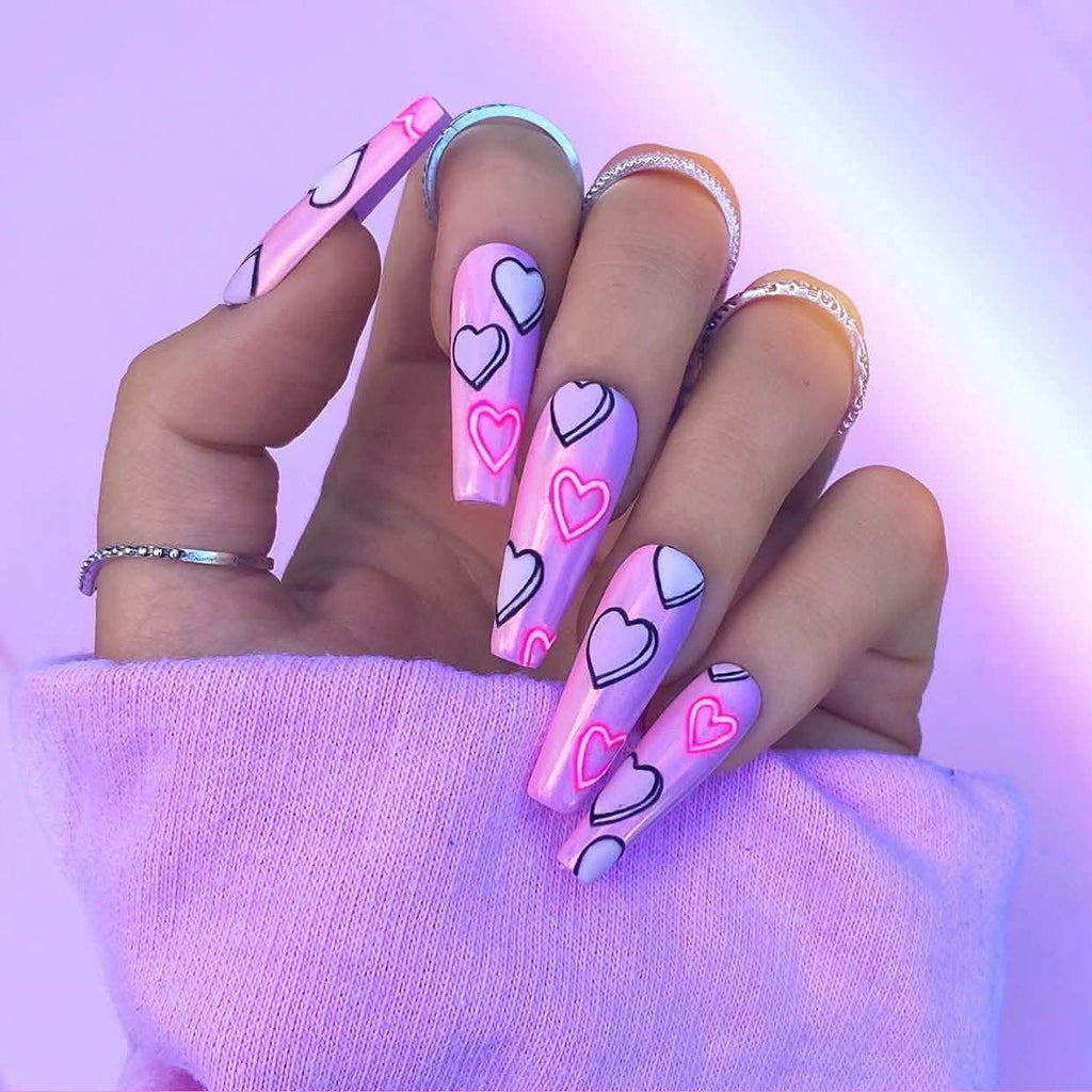 Coffin Long Fake Nails