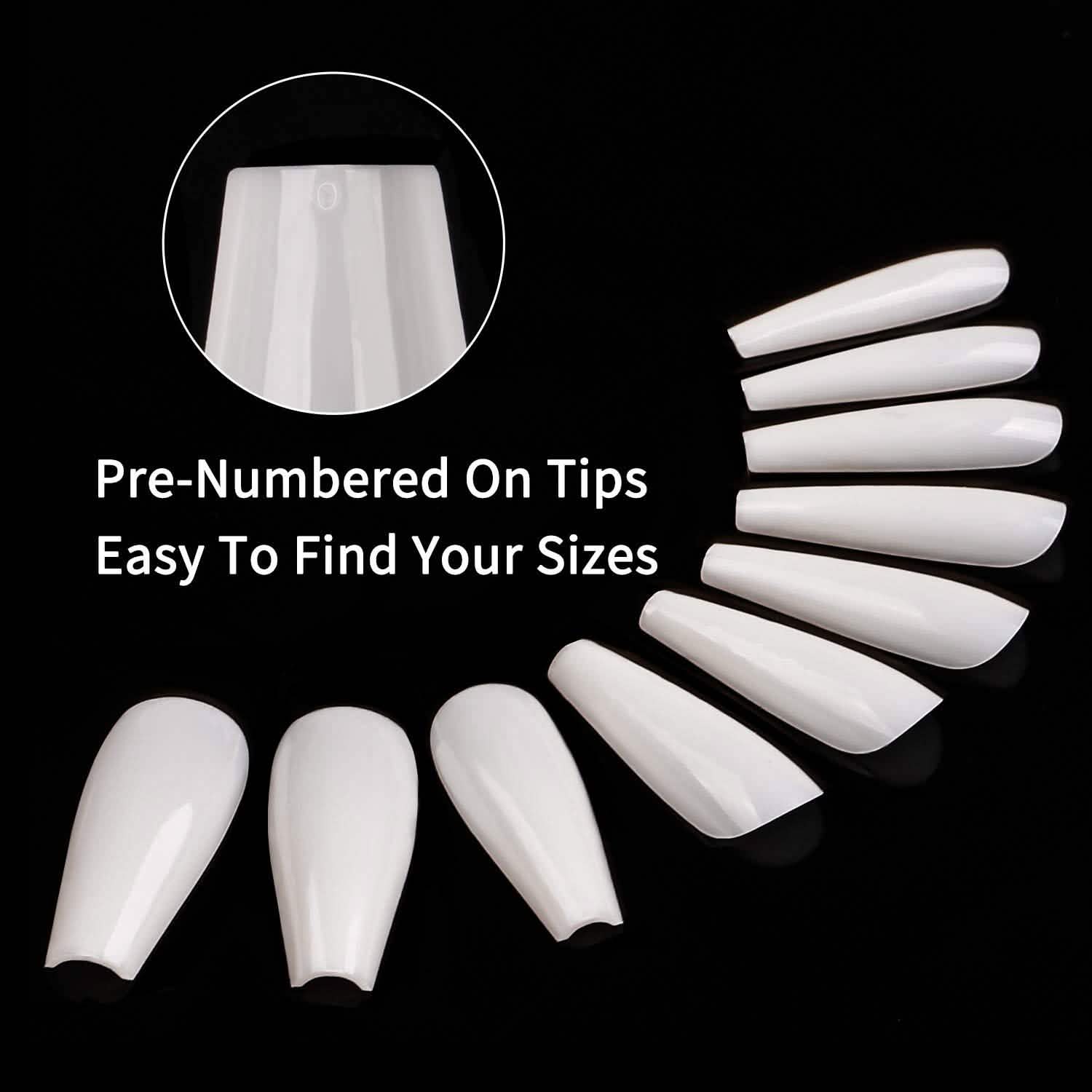 Coffin Long Fake Nails
