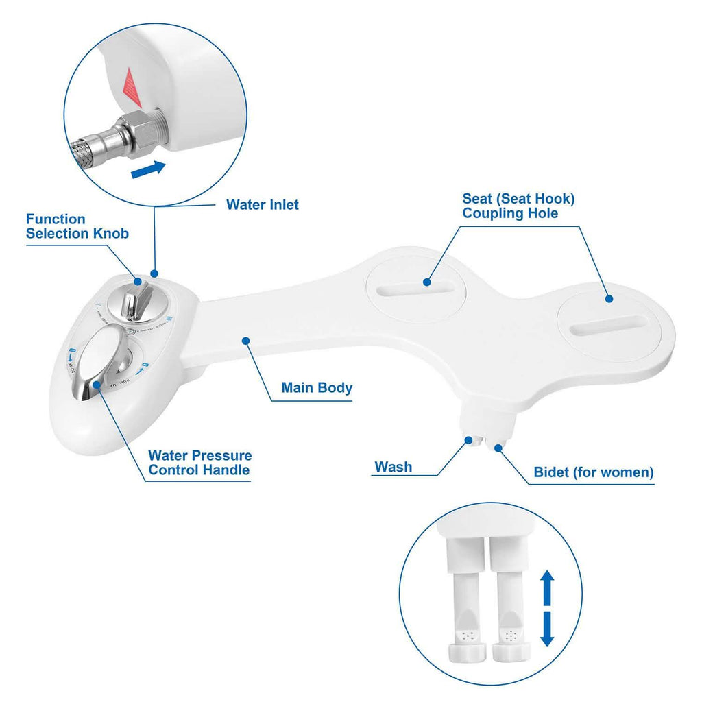 Cold Water Spray Bidet Self-Cleaning