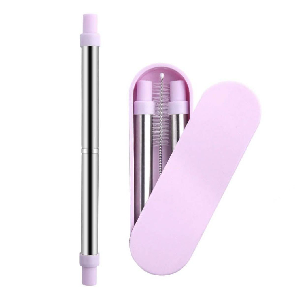 Collapsable Telescopic Reusable Drinkable Straw