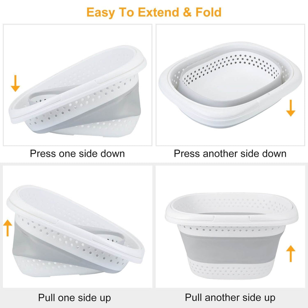 Collapsible Laundry Basket with Comfort Handle