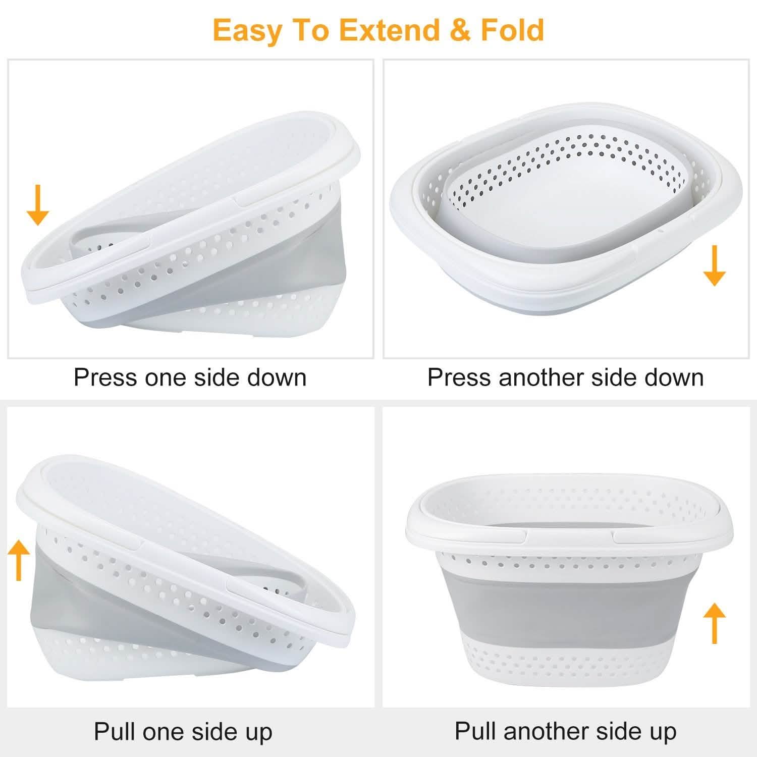 Collapsible Laundry Basket with Comfort Handle
