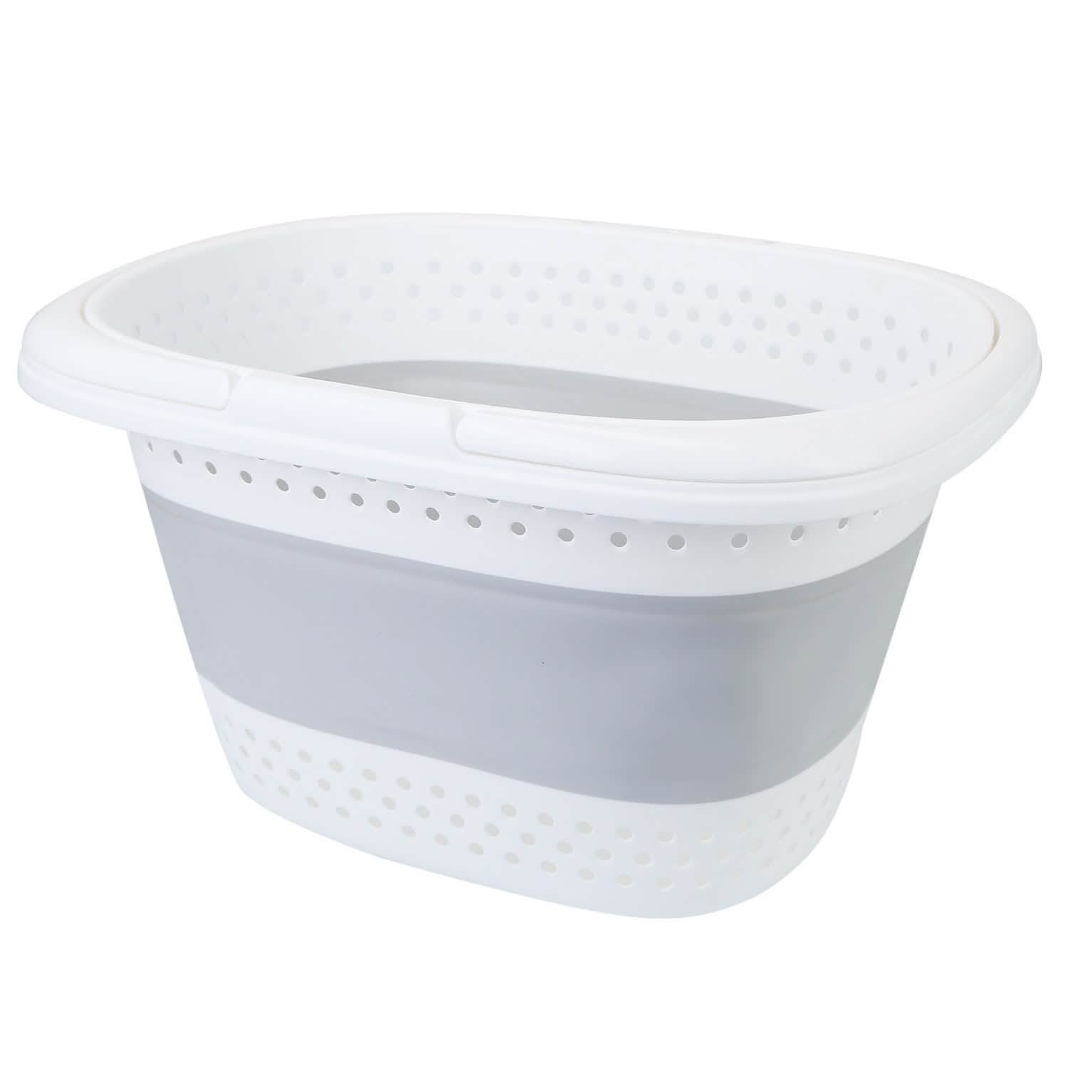 Collapsible Laundry Basket with Comfort Handle