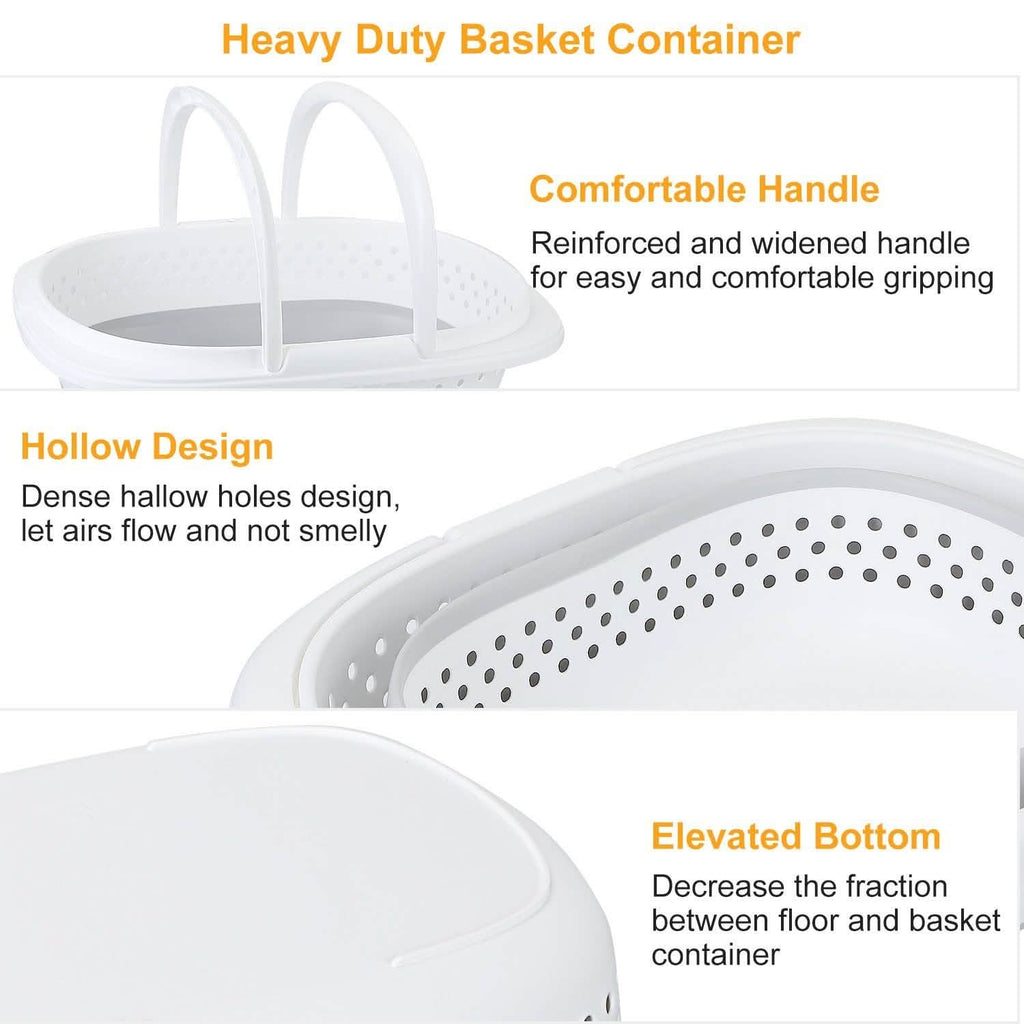 Collapsible Laundry Basket with Comfort Handle