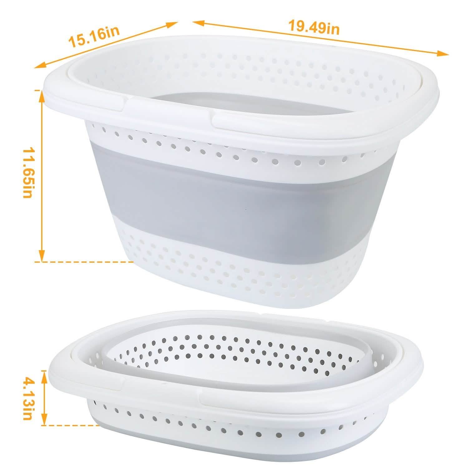 Collapsible Laundry Basket with Comfort Handle