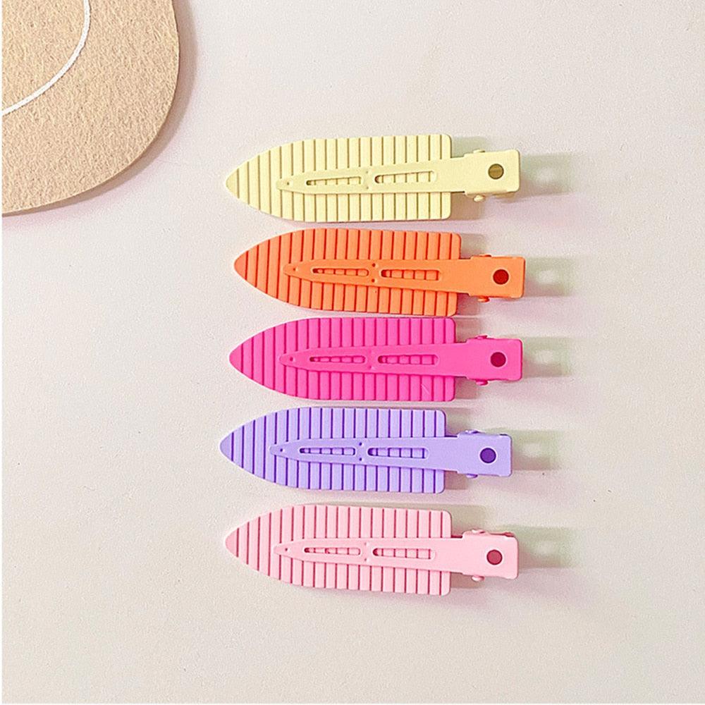 Colorful Hair Clips Seamless Metal Barrettes No Mark Pin Curl Clip Makeup No Crease Hair Styling Tools Modeling Styling Tools Hairpin Gorgeous Hair Accessories For Women