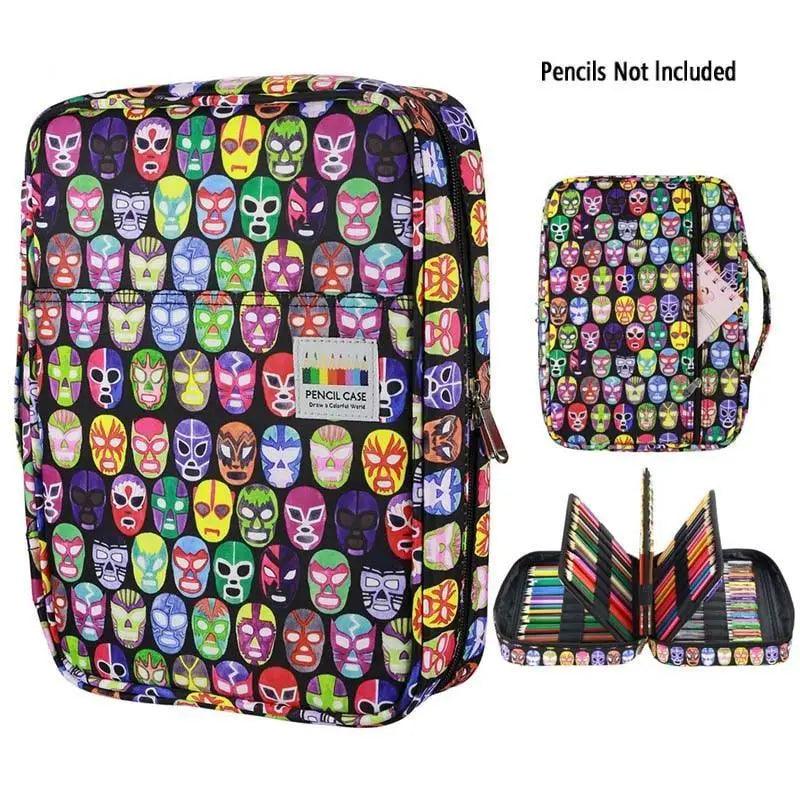 Colorful Large Capacity Pencil Bag Organizer Portable Multilayer Holder  Big Pencil Bag