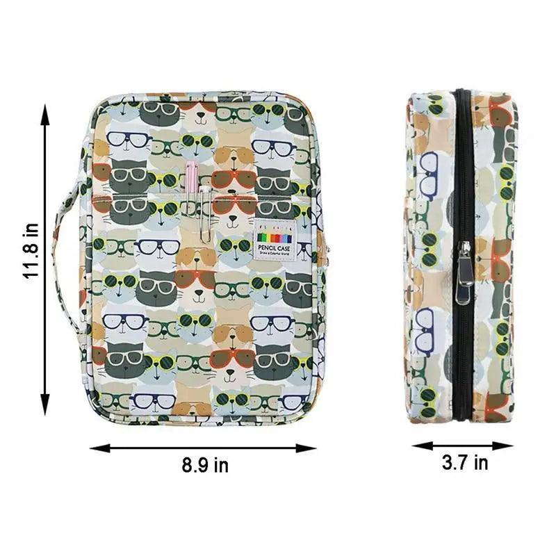 Colorful Large Capacity Pencil Bag Organizer Portable Multilayer Holder  Big Pencil Bag