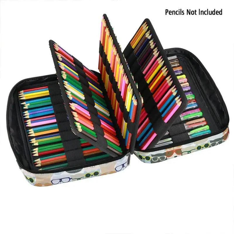 Colorful Large Capacity Pencil Bag Organizer Portable Multilayer Holder  Big Pencil Bag