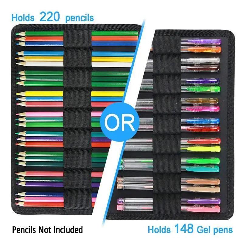 Colorful Large Capacity Pencil Bag Organizer Portable Multilayer Holder  Big Pencil Bag