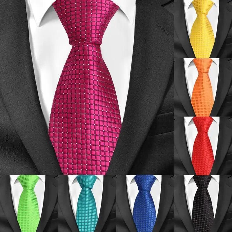 Colorful Men Necktie Business Wedding Fashion Various Colors Easy Match Ties For Men Men's Necktie Classic Tie Business Suit Accessory Elegant Tie