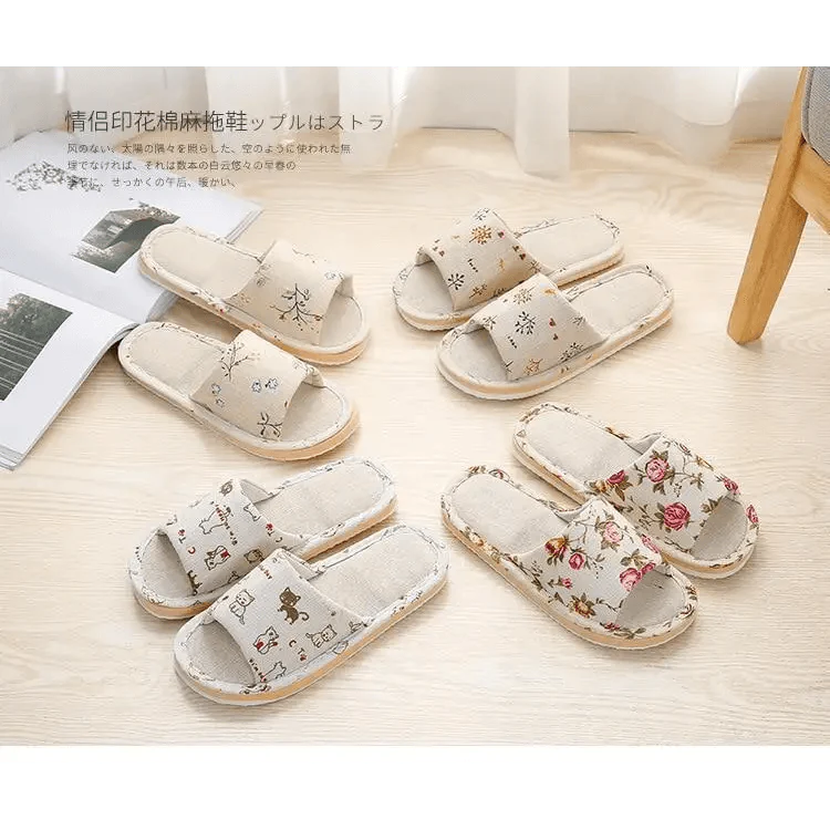 Comfortable Elegant Flower Design Indoor Soft Slipper Spring Autumn Lightweight Flip Flops For Women Classic Bedroom Slippers Ladies Foldable Flip Flops