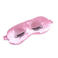 Comfortable Pink Silk Elegant Sleeping Mask Long Eyelash Sleeping Eye Mask Soft Sleeping Mask With Elastic Strap Breathable Lightweight Blindfold For Women Eye Cover Eyeshade With Luxury Bag