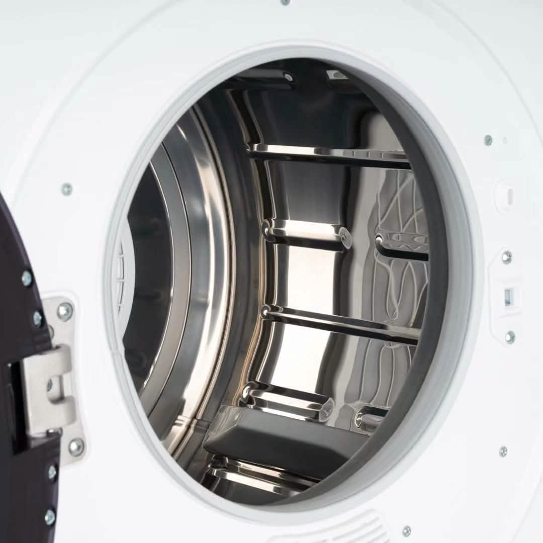Compact Electric Clothes Dryer with Stainless Steel Tub