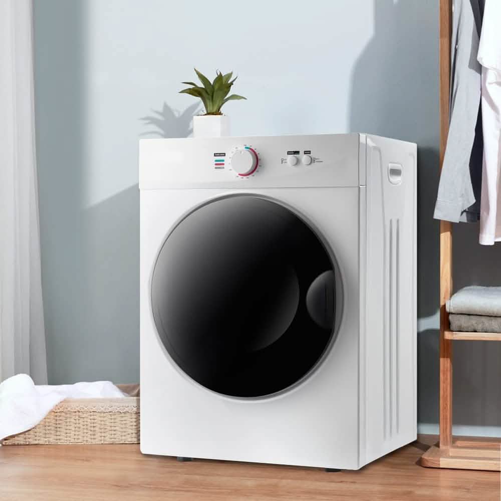 Compact Electric Clothes Dryer with Stainless Steel Tub