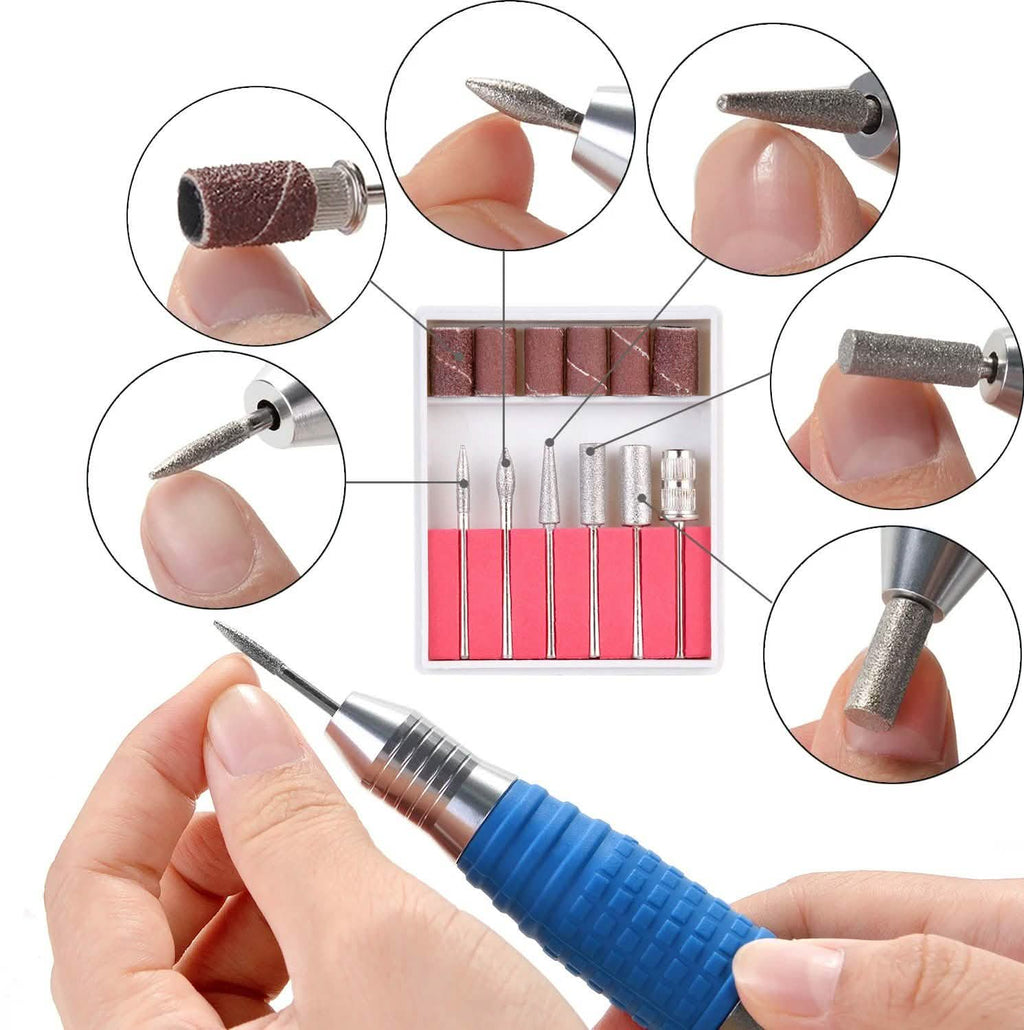 Complete Electric Nail Drill Kit Set Art File Bit Acrylic Manicure Pedicure Band