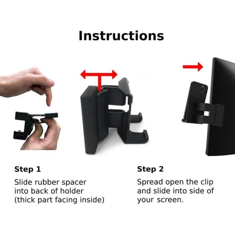 Computer Screen Phone Mount by American Gear