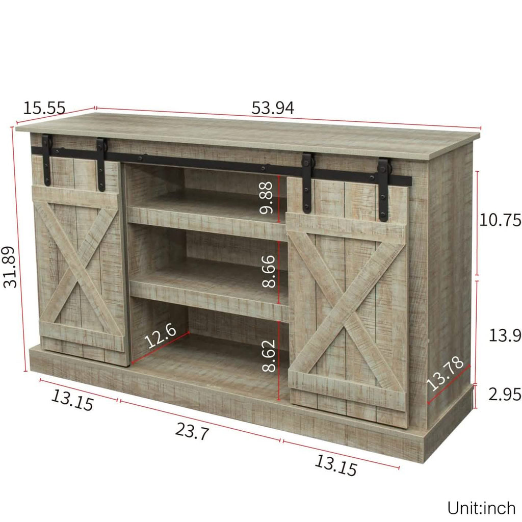 Console Table TV Cabinet with Locker