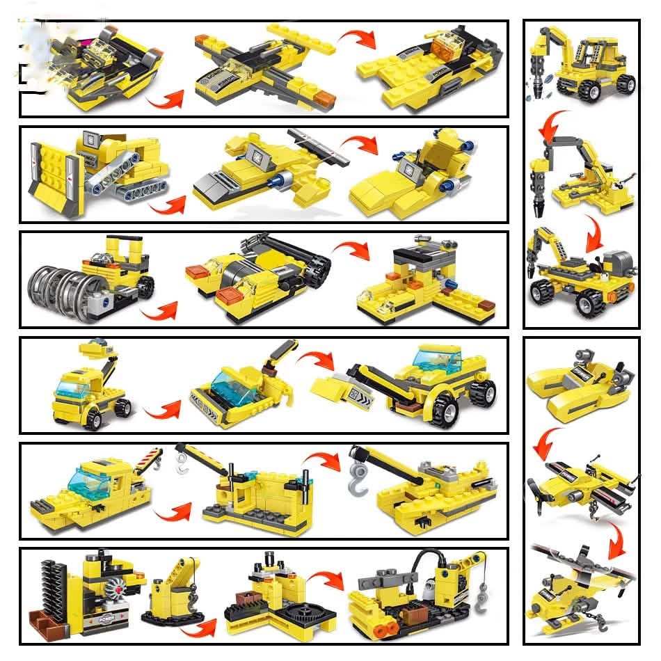 Construction Truck Building Blocks City Building Bricks Set