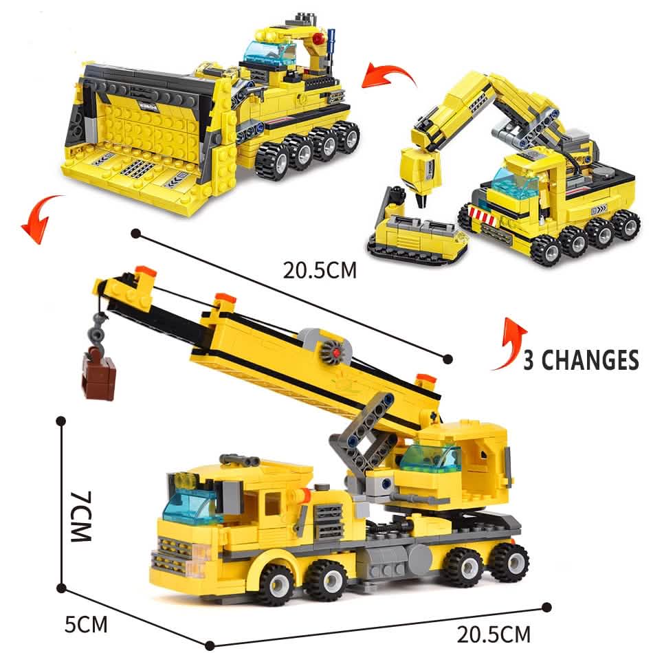 Construction Truck Building Blocks City Building Bricks Set