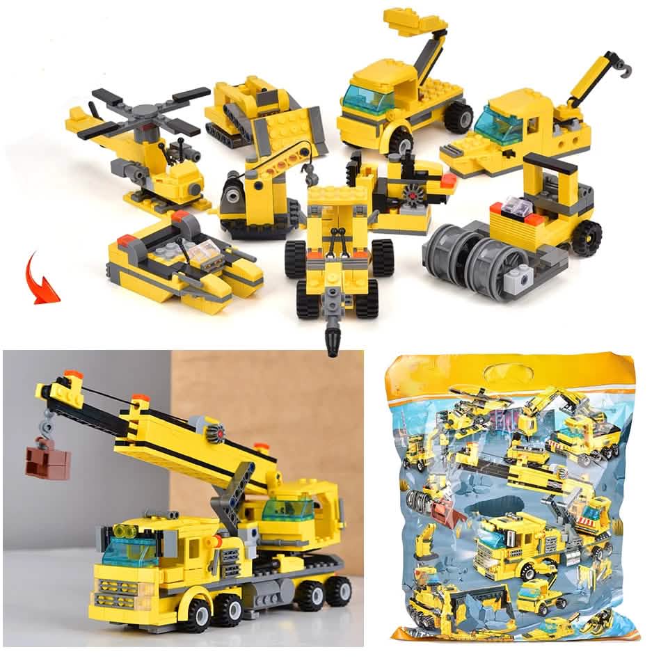 Construction Truck Building Blocks City Building Bricks Set