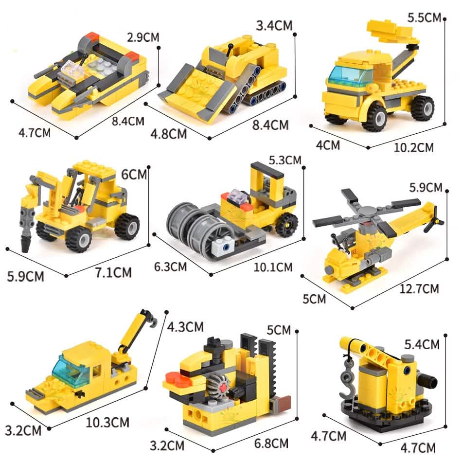 Construction Truck Building Blocks City Building Bricks Set