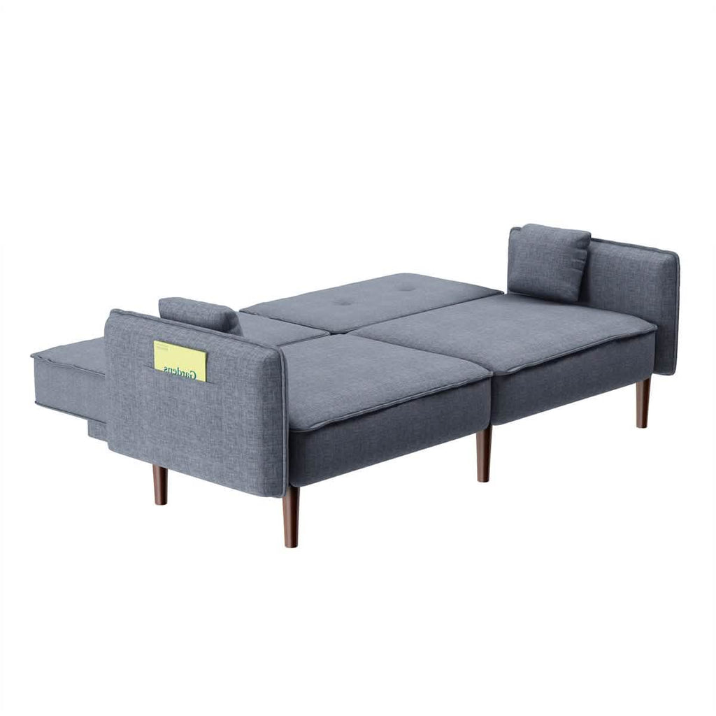 Convertible Futon Sofa Bed with 2 Pillows
