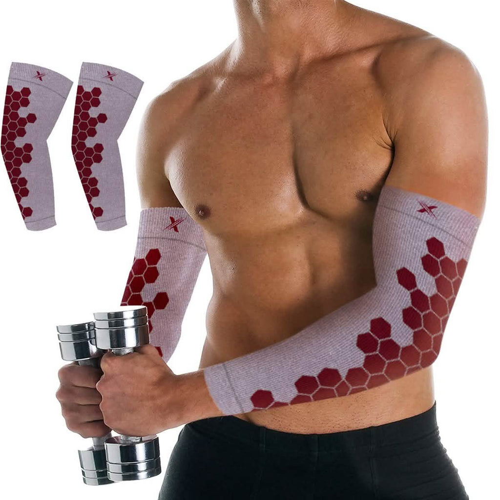 Copper Infused Arm Compression Elbow Support Sleeves