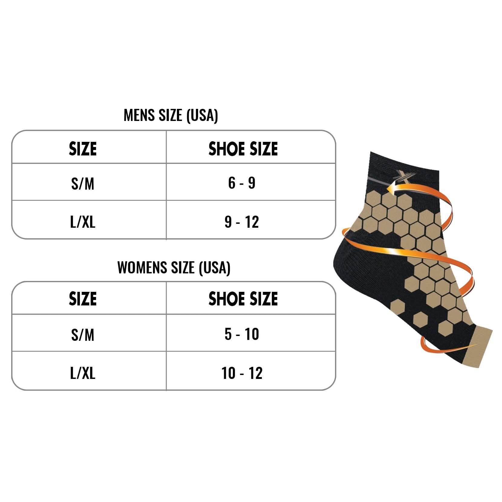 Copper-Infused Plantar Fasciitis Ankle Support Foot Sleeves