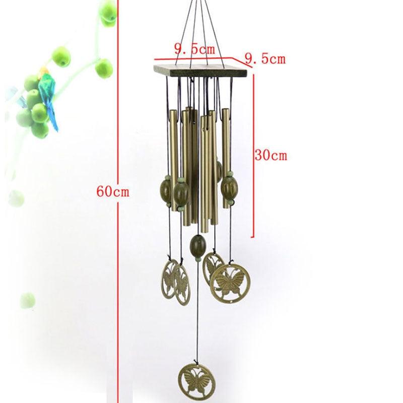 Copper Wind Chimes Bells Copper Tubes Metal Pipe Wind Chimes Rust-Proof Copper Wind Chimes For Garden Patio Yard And Home Decoration Door Hanging Ornament Outdoor Yard Garden Home