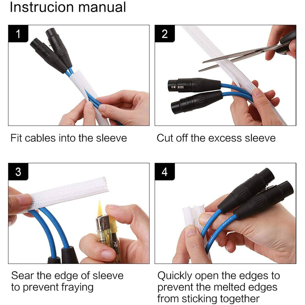 Cord Protector Wire Loom Tubing Cable Sleeve