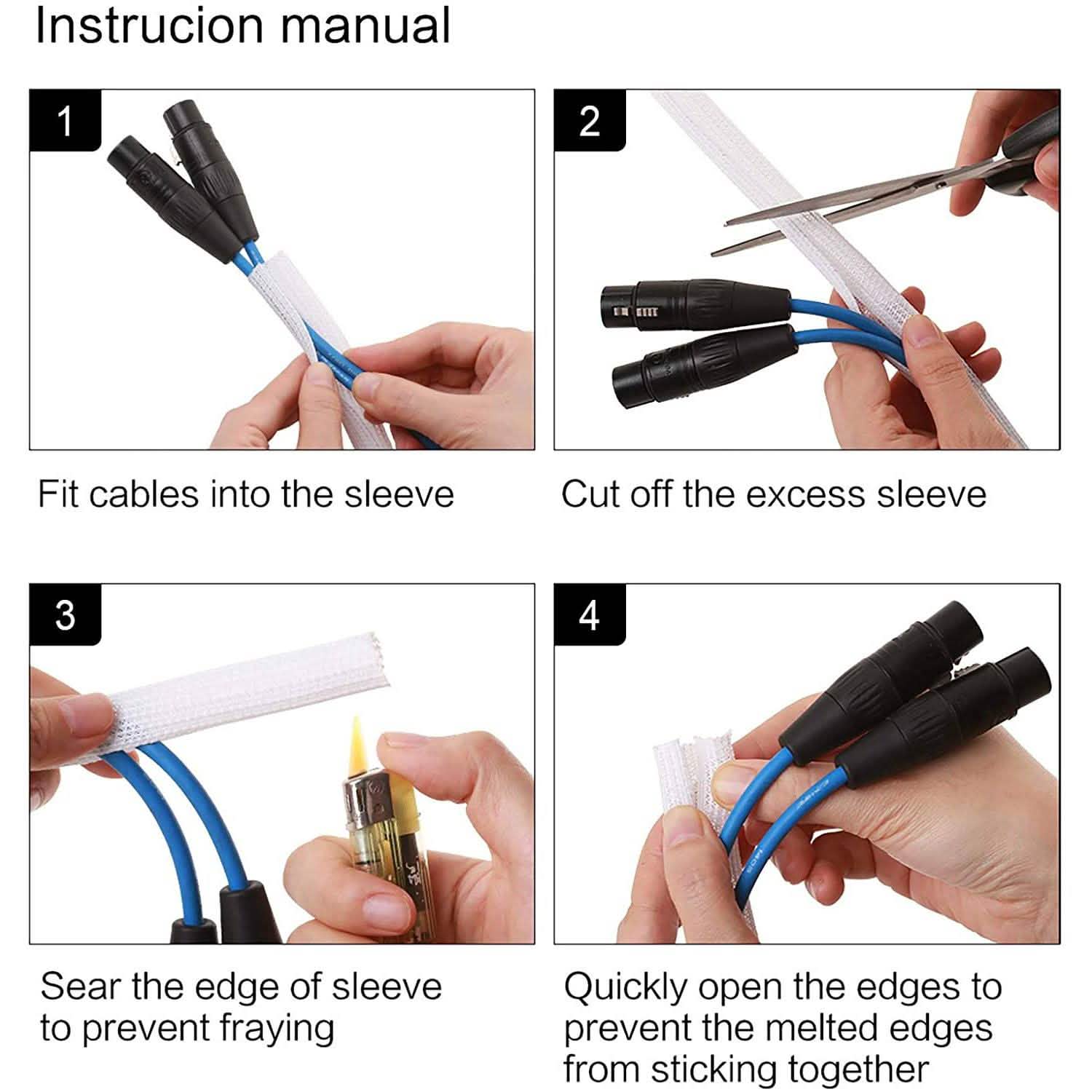 Cord Protector Wire Loom Tubing Cable Sleeve