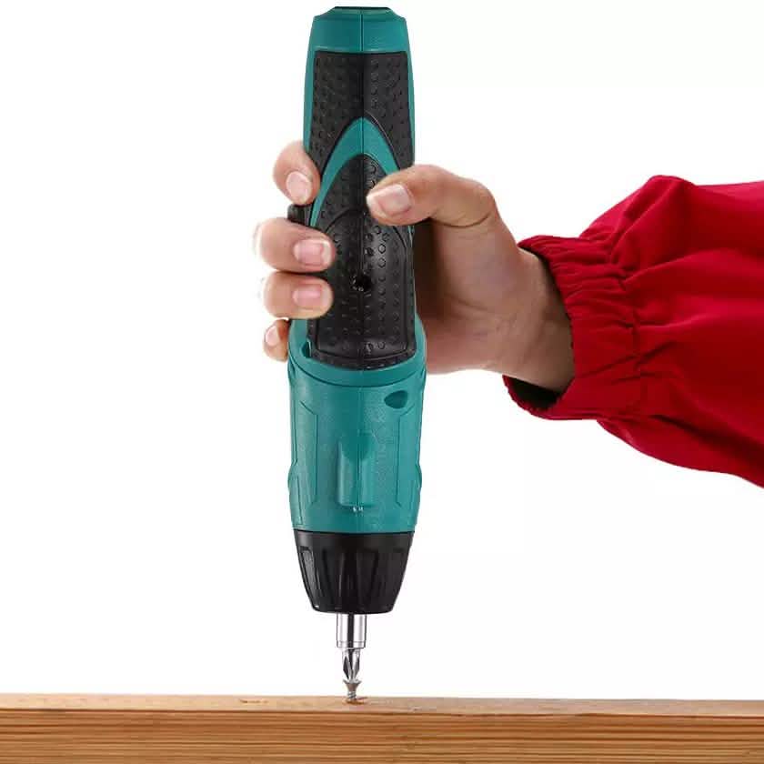 Cordless Electric Screwdriver Set with 45 Drill Bits and Carrying Case