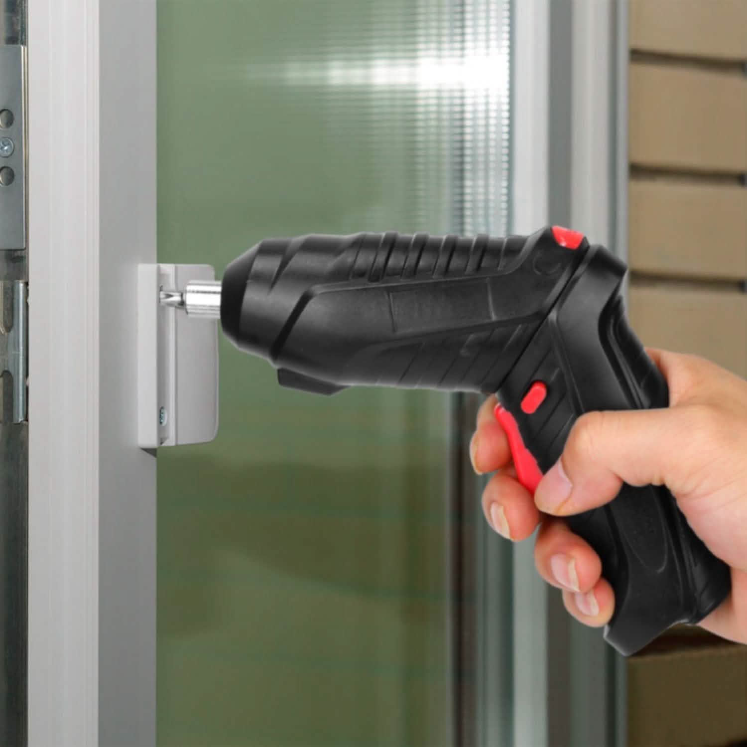 Cordless Electric Screwdriver Set with LED Work Light USB Rechargeable