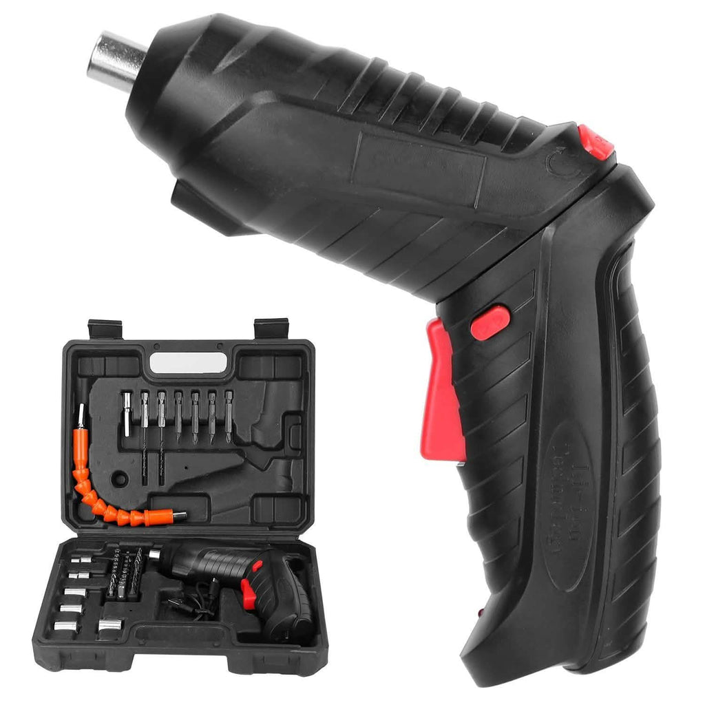 Cordless Electric Screwdriver Set with LED Work Light USB Rechargeable