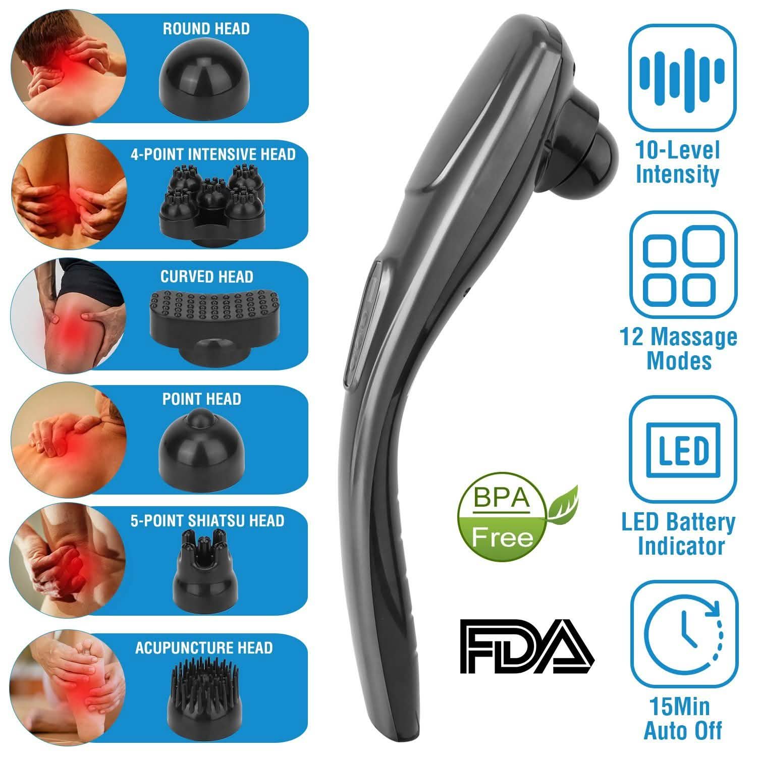 Cordless Handheld Back Massager